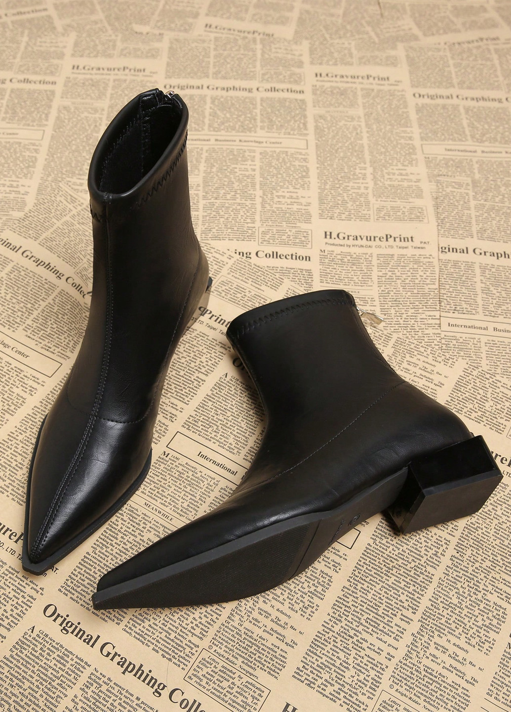 Осенние ботильоны SHEIN без декора из искусственной кожи, из полиуретана