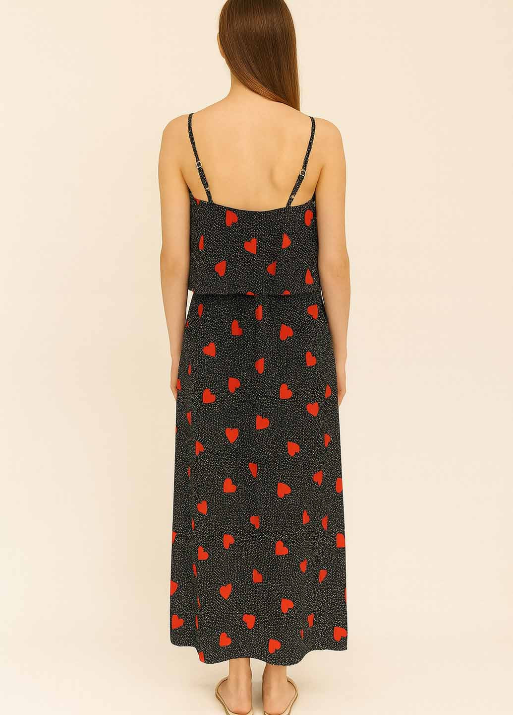 Летний женский сарафан Sassofono сердечки