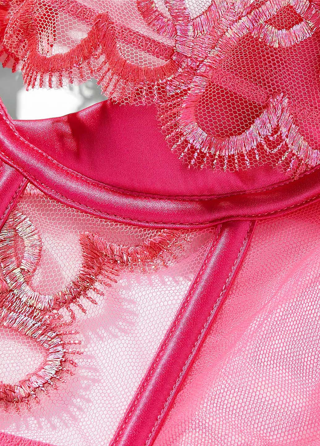 Рожевий демісезонний комплект (корсет, трусики) Victoria's Secret