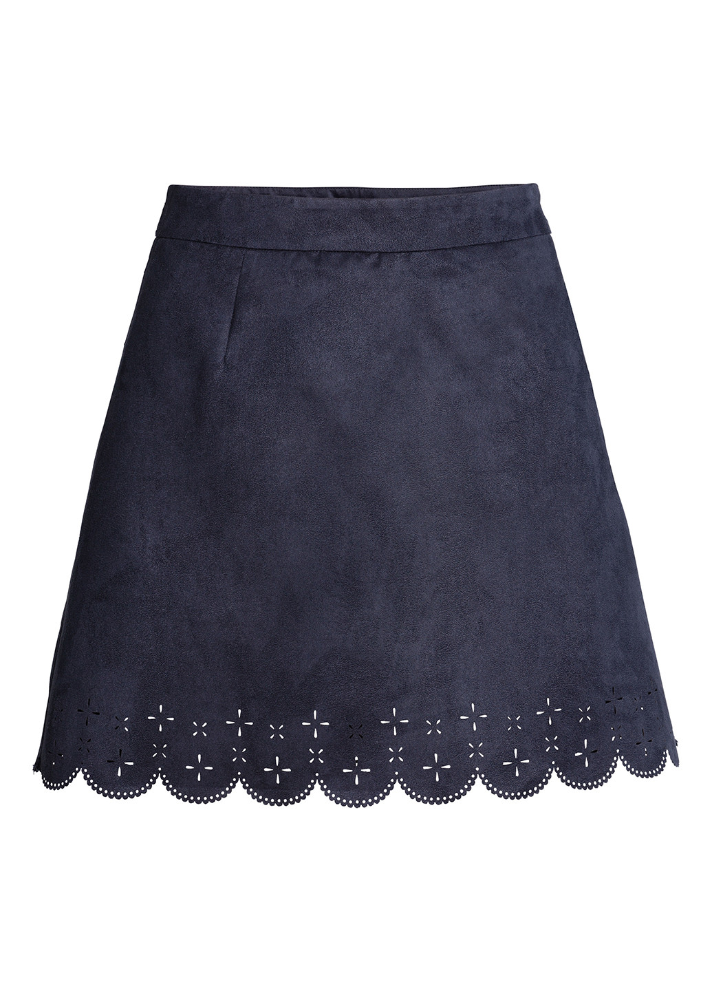 Темно-синяя кэжуал юбка H&M мини