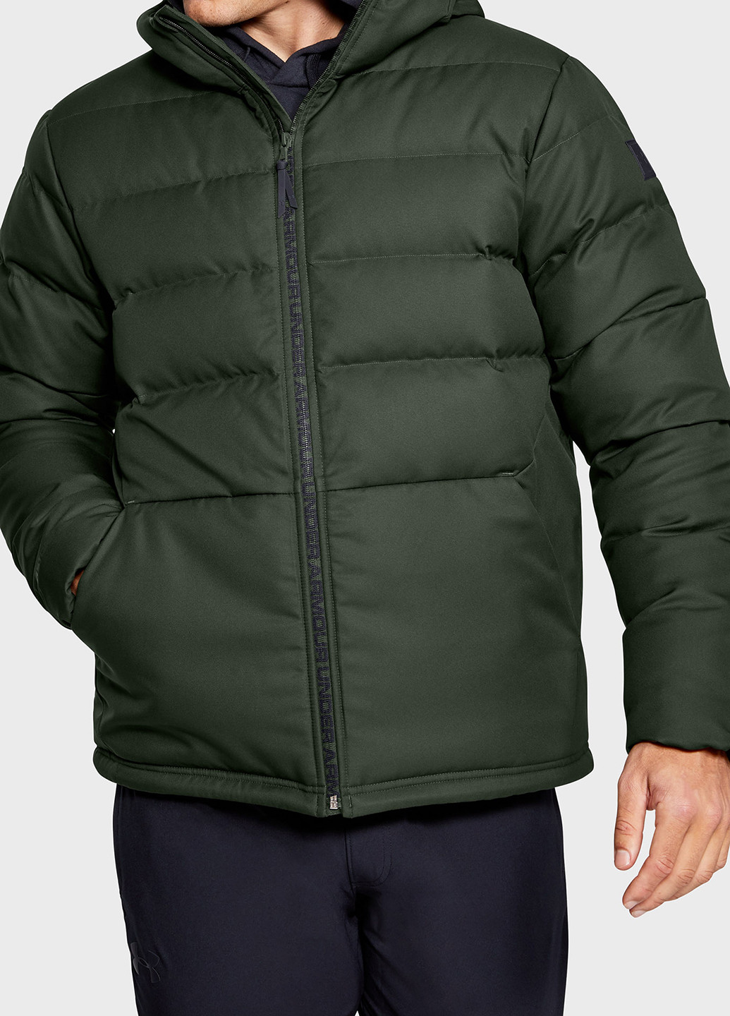 Оливковая (хаки) зимняя куртка Under Armour