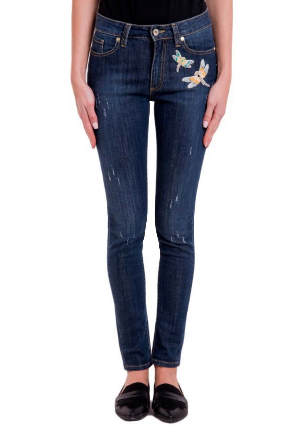 Жіночі темно-сині джинси skinny Blugirl Folies - (251864387)