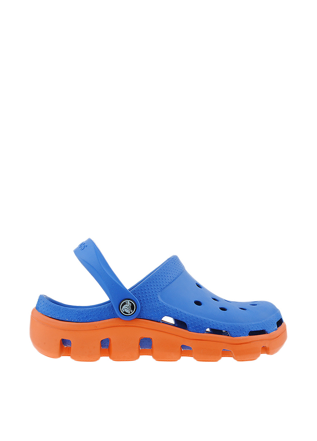 Синие сабо Crocs без каблука