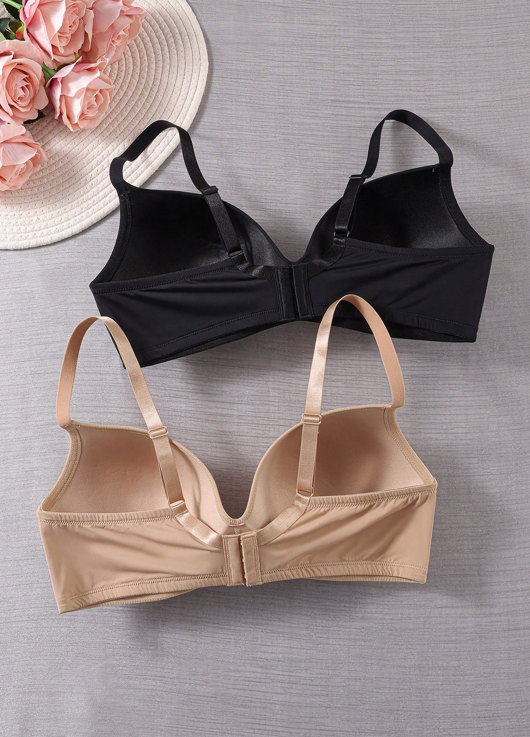 Комбінований корбей бюстгальтер (2шт.) SHEIN без кісточок поліамід