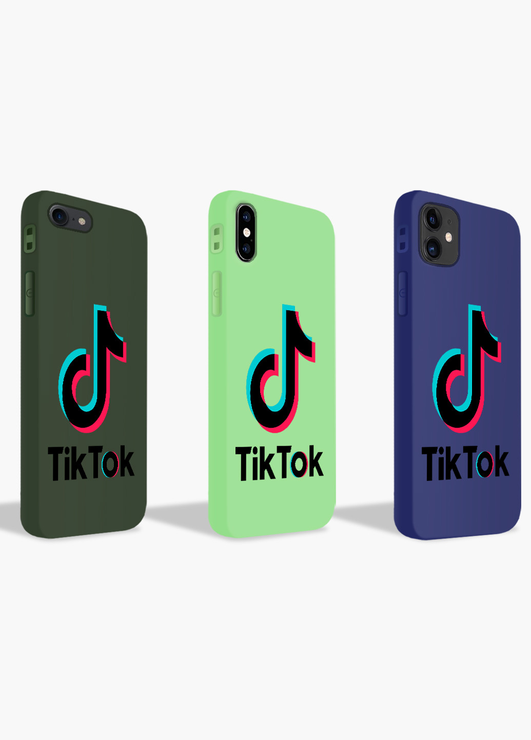 Чехол силиконовый Apple Iphone 7 ТикТок (TikTok) Белый (17361-1389) MobiPrint (219537059)