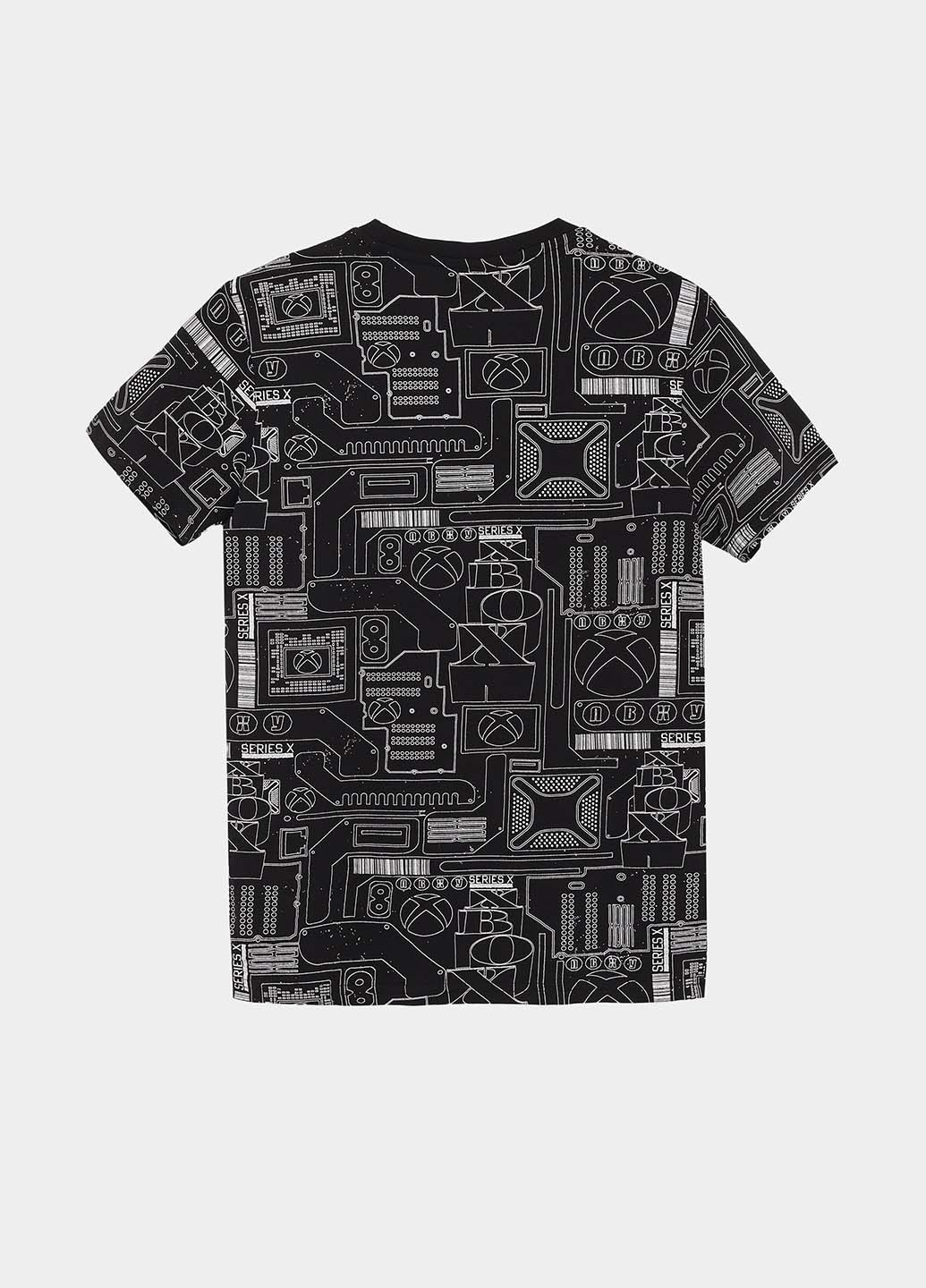 Черная летняя футболка OVS