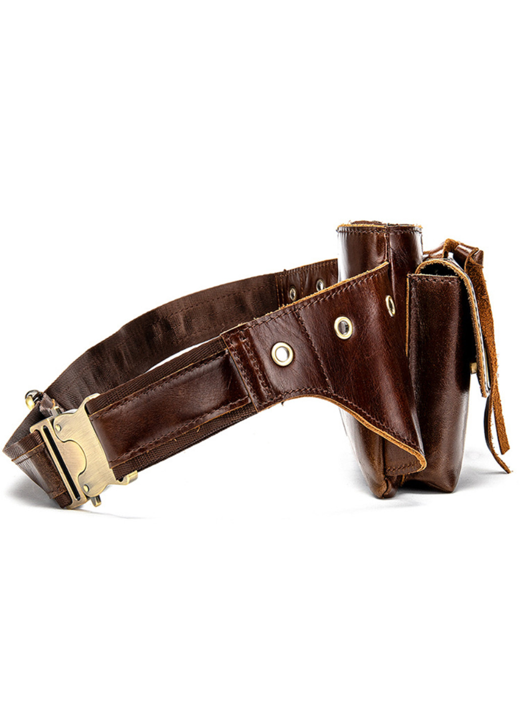 Мужская кожаная сумка-бананка 23,5х13х3 см Vintage (252130491)