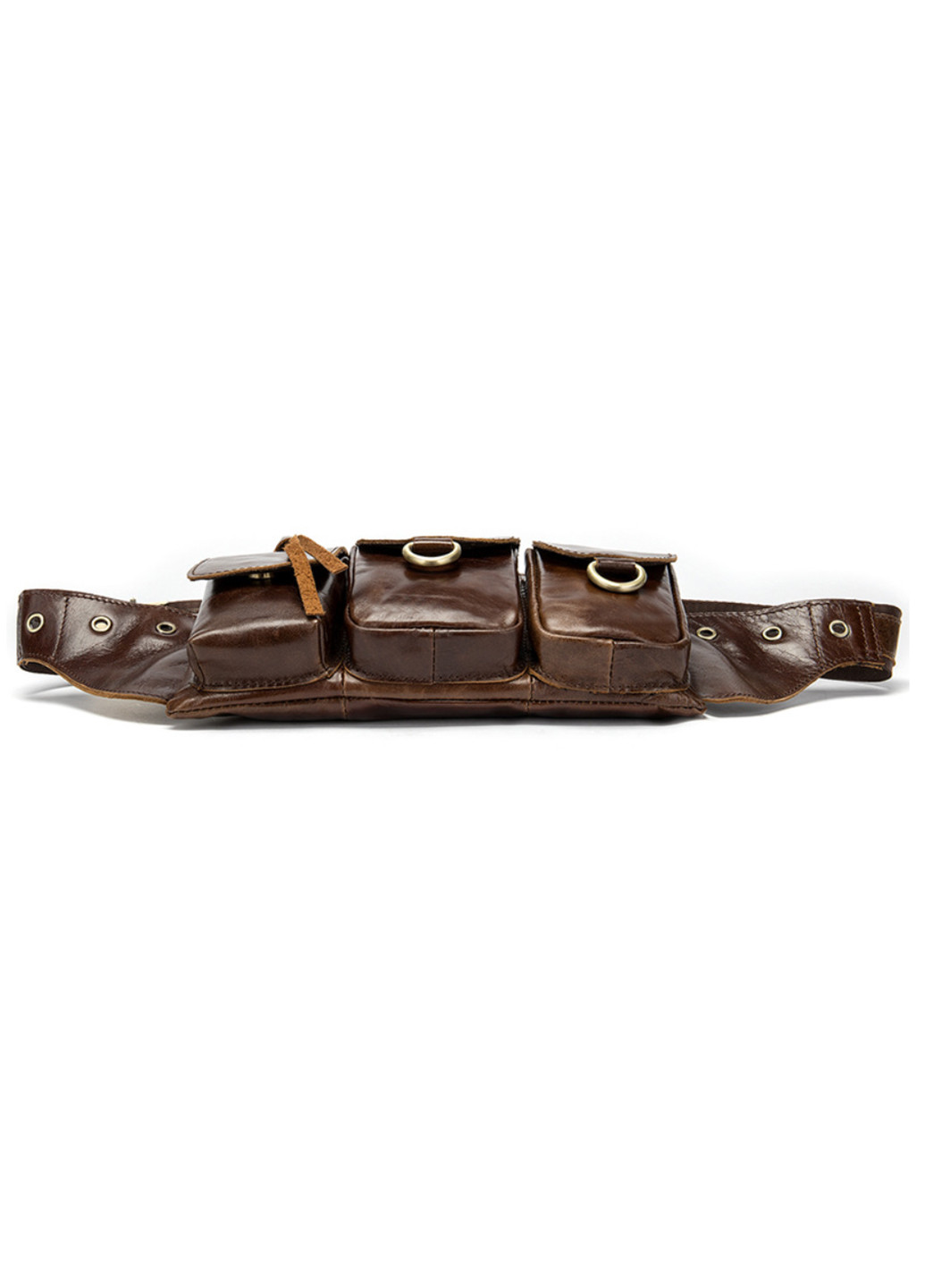 Мужская кожаная сумка-бананка 23,5х13х3 см Vintage (252130491)