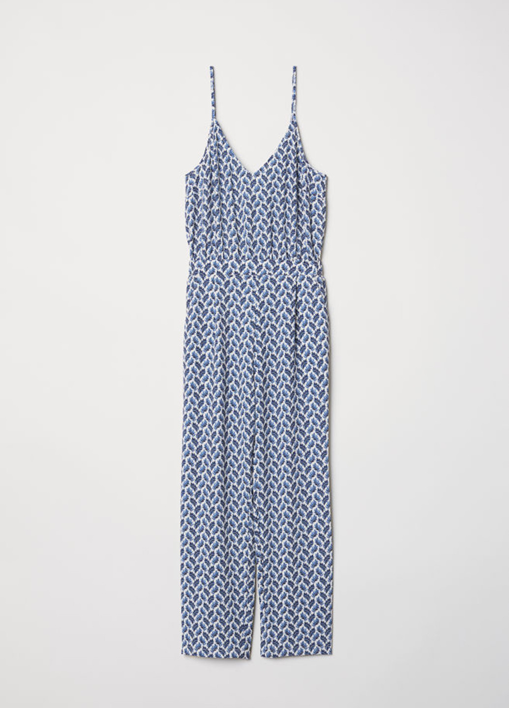 Комбінезон H&M комбінезон-брюки геометричний світло-синій кежуал