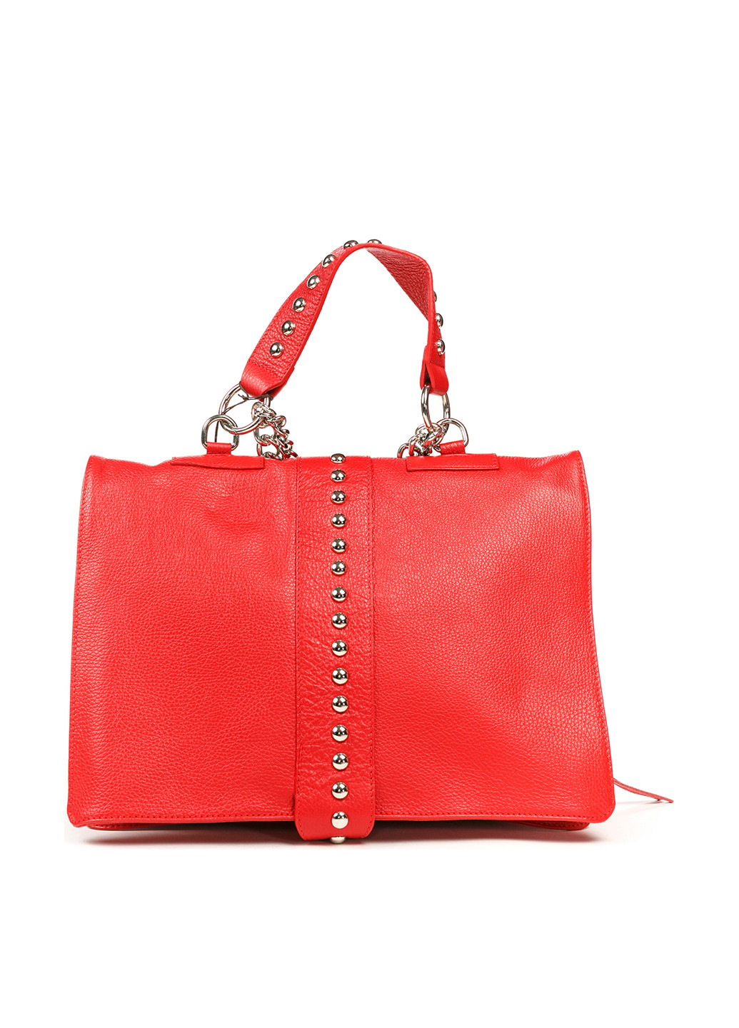 Сумка Italian Bags каркасная сумка однотонная красная кэжуал