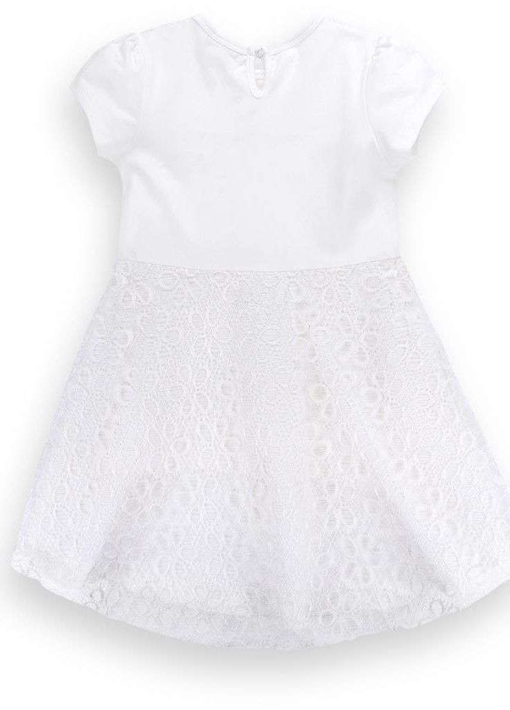 Коричнева футболка з гіпюрного фігурної спідницею (8302-104g-beige) Breeze (205765844)