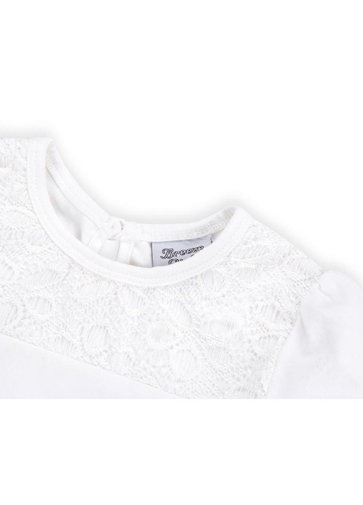 Коричнева футболка з гіпюрного фігурної спідницею (8302-104g-beige) Breeze (205765844)