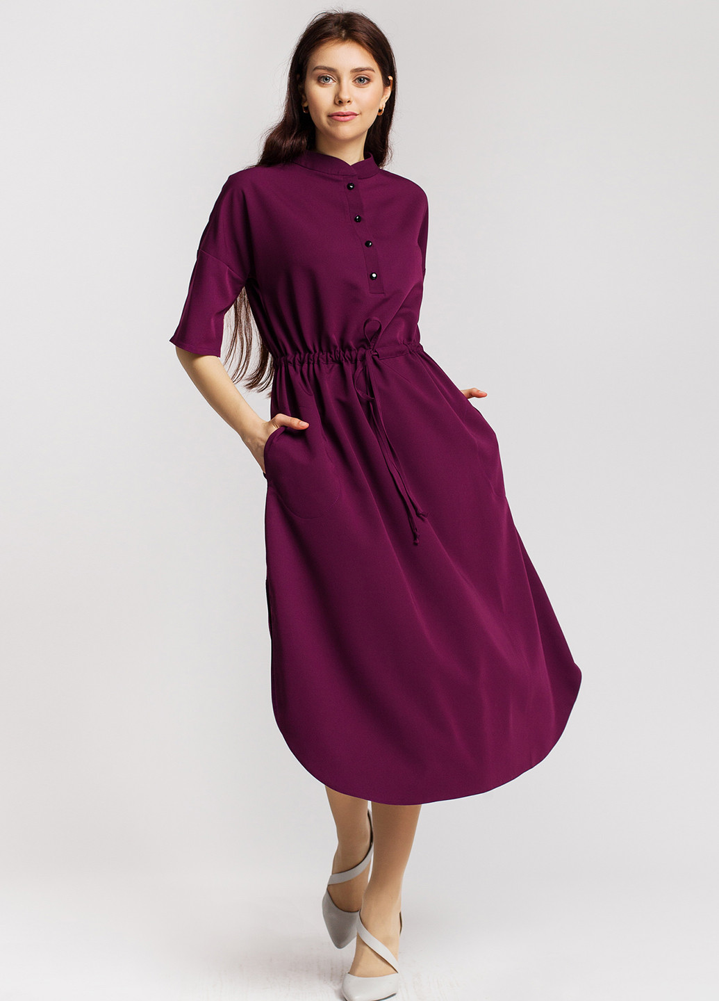 Фіолетова кежуал сукня Nadi Renardi однотонна
