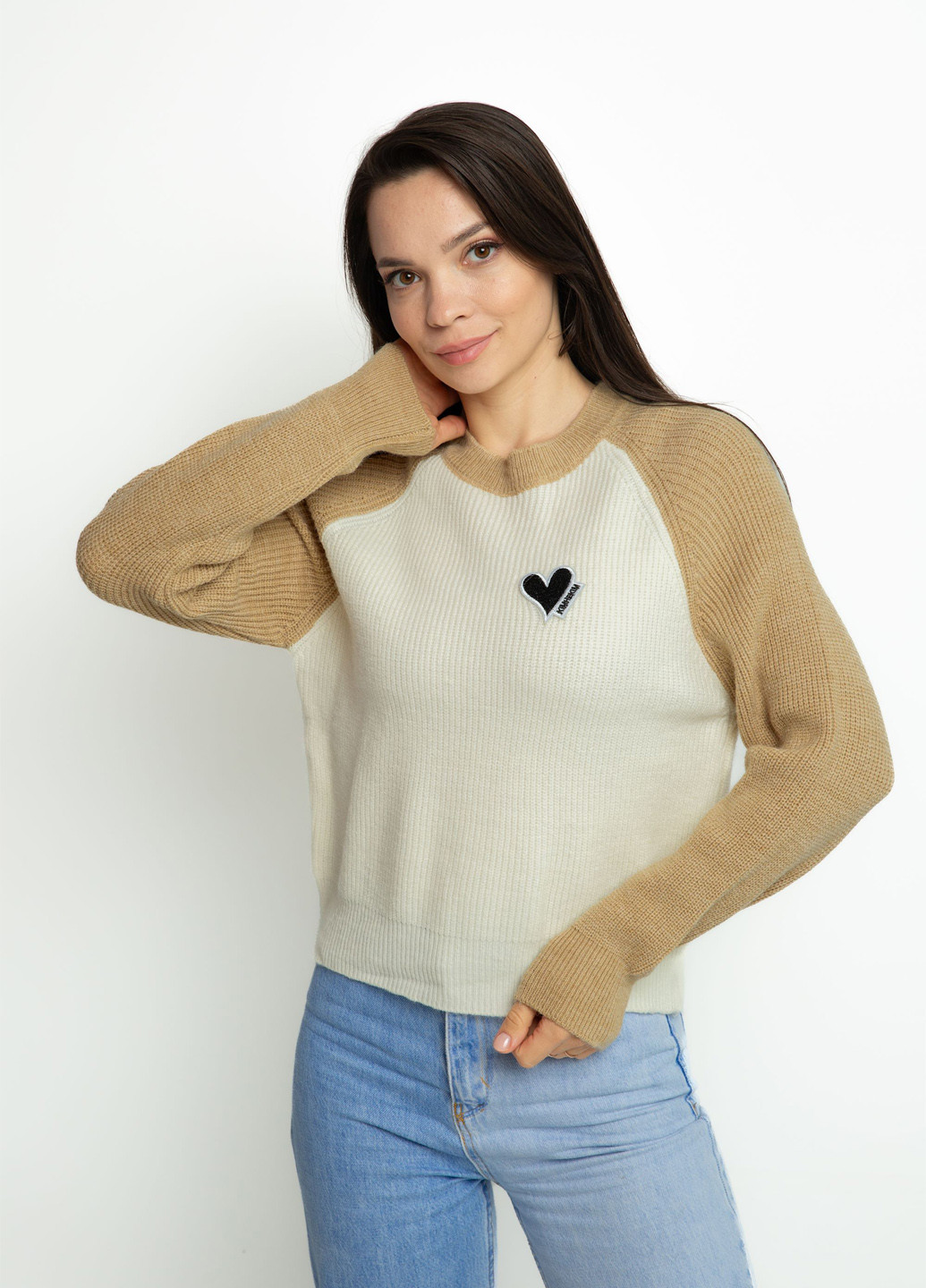 Комбинированный демисезонный джемпер джемпер Time of Style