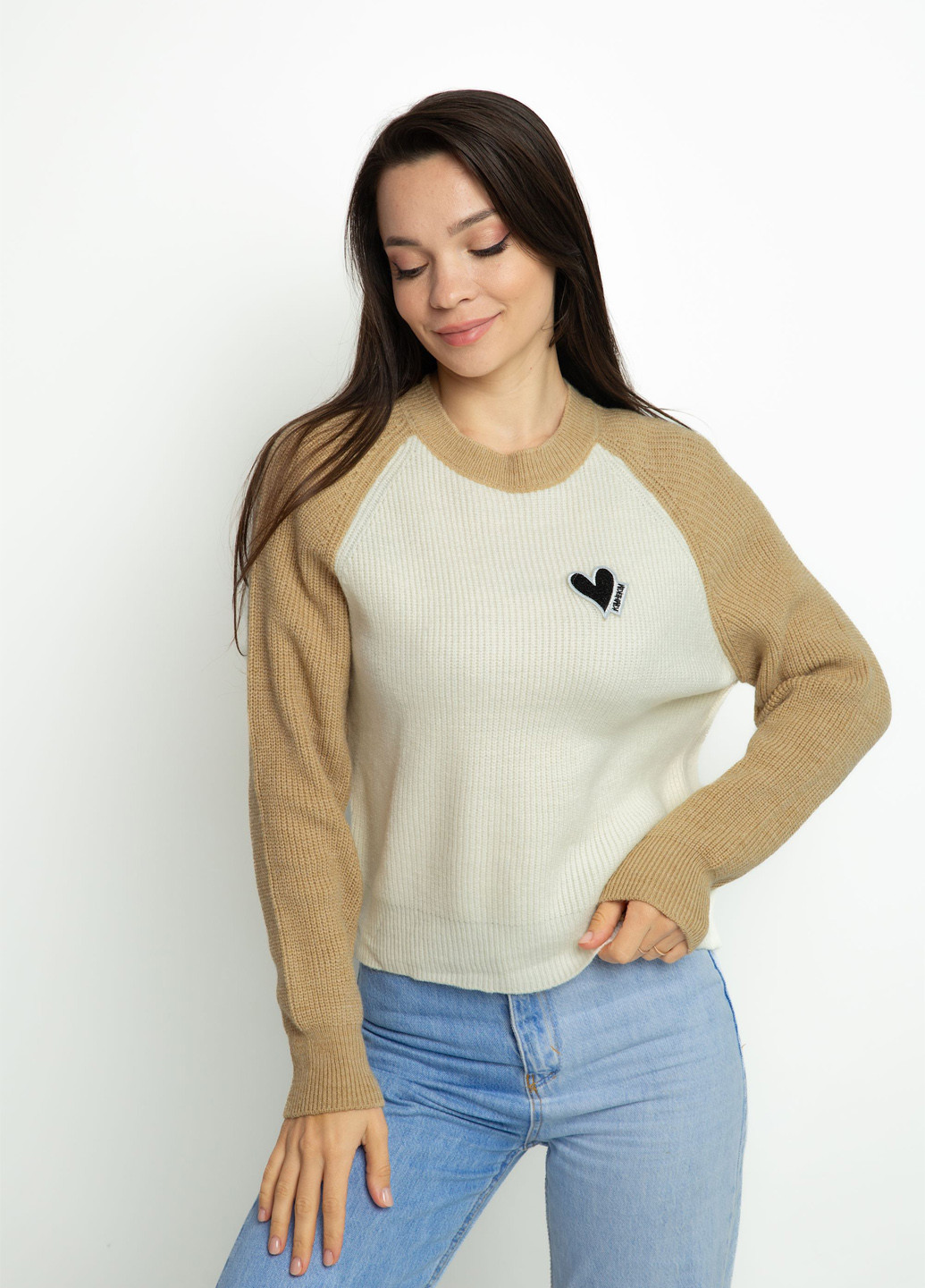 Комбинированный демисезонный джемпер джемпер Time of Style