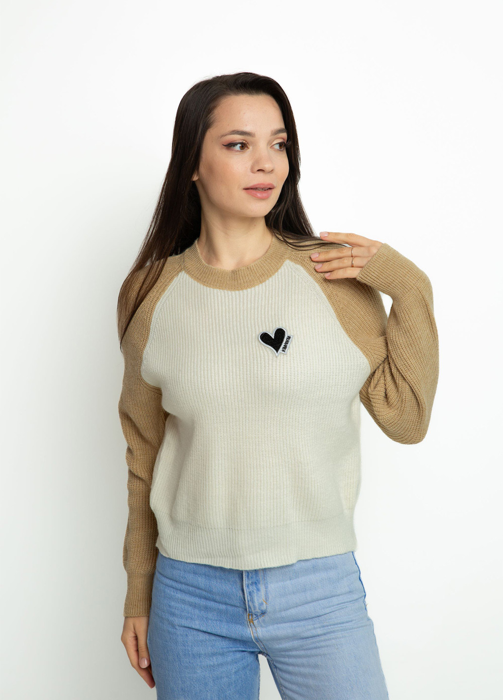 Комбинированный демисезонный джемпер джемпер Time of Style