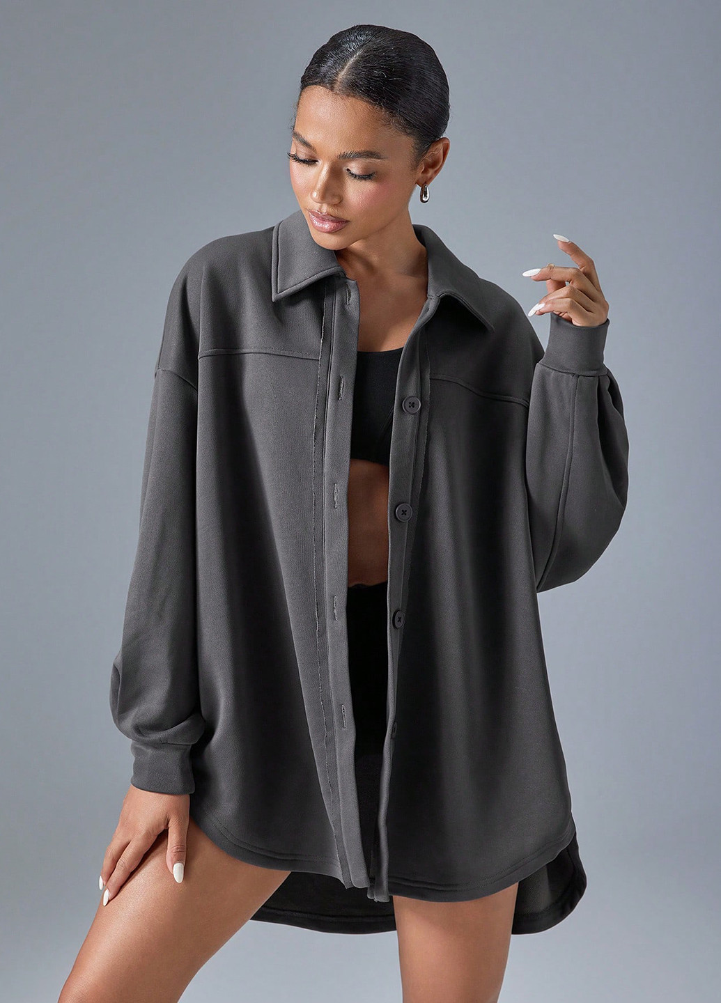 Куртка-сорочка SHEIN (332389204)