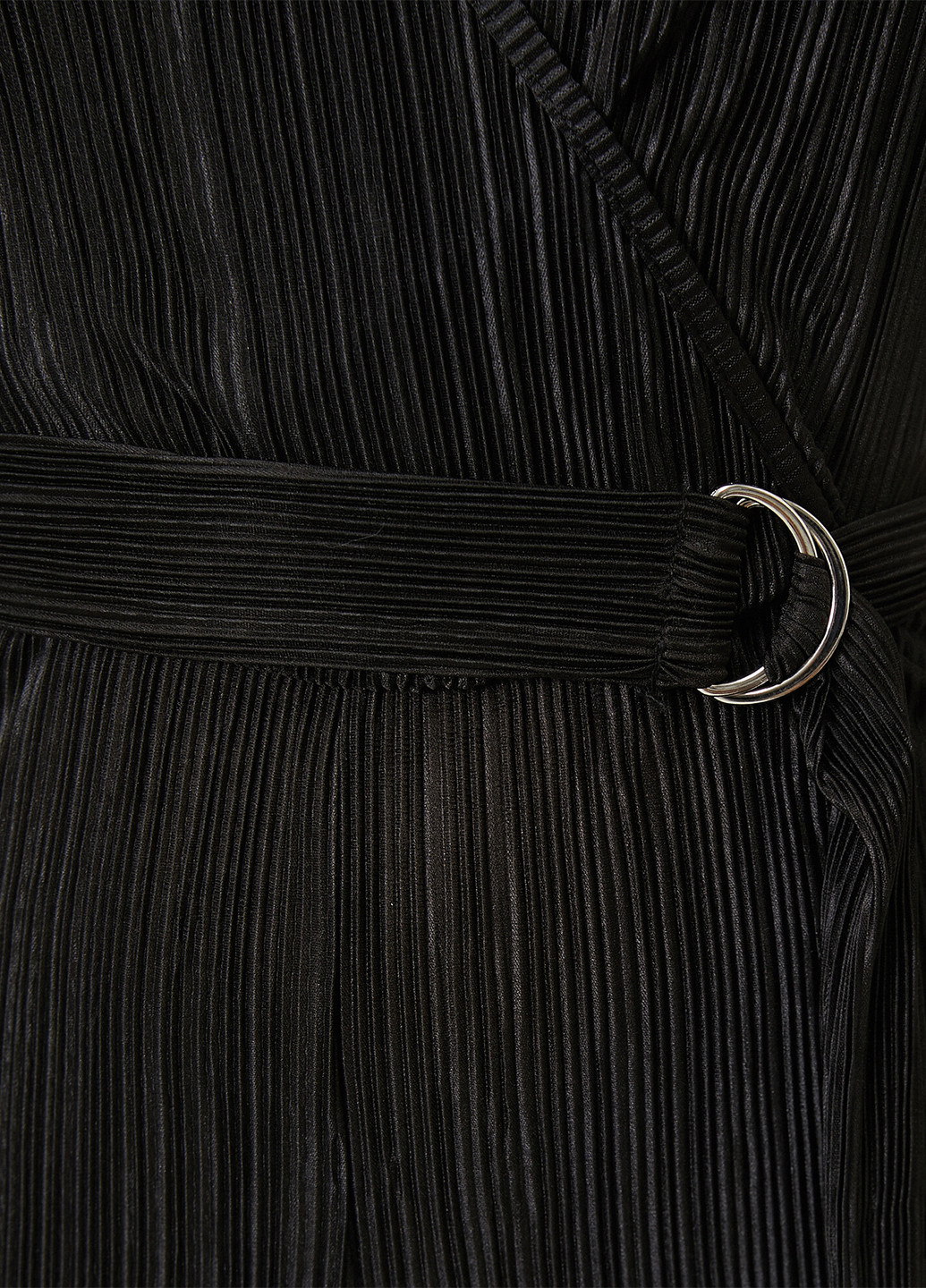 Сукня KOTON комбінезон-брюки чорний вечірній поліестер, трикотаж