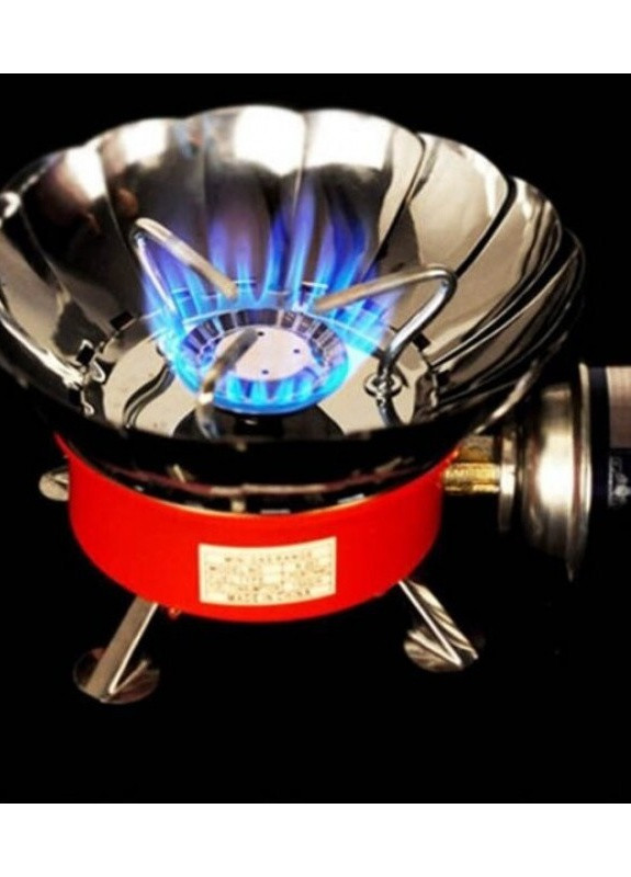 Газовая горелка плита компактная портативная туристическая походная с защитой от ветра с пъезоподжигом (473605-Prob) Unbranded (255621730)