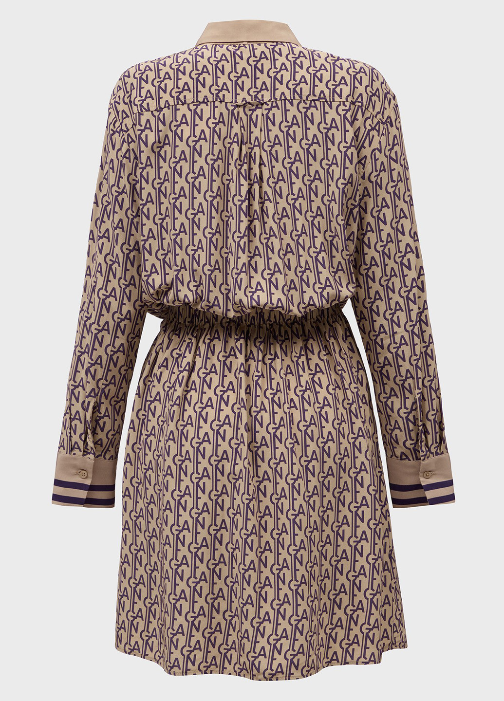 Бежевое кэжуал платье Gant с логотипом