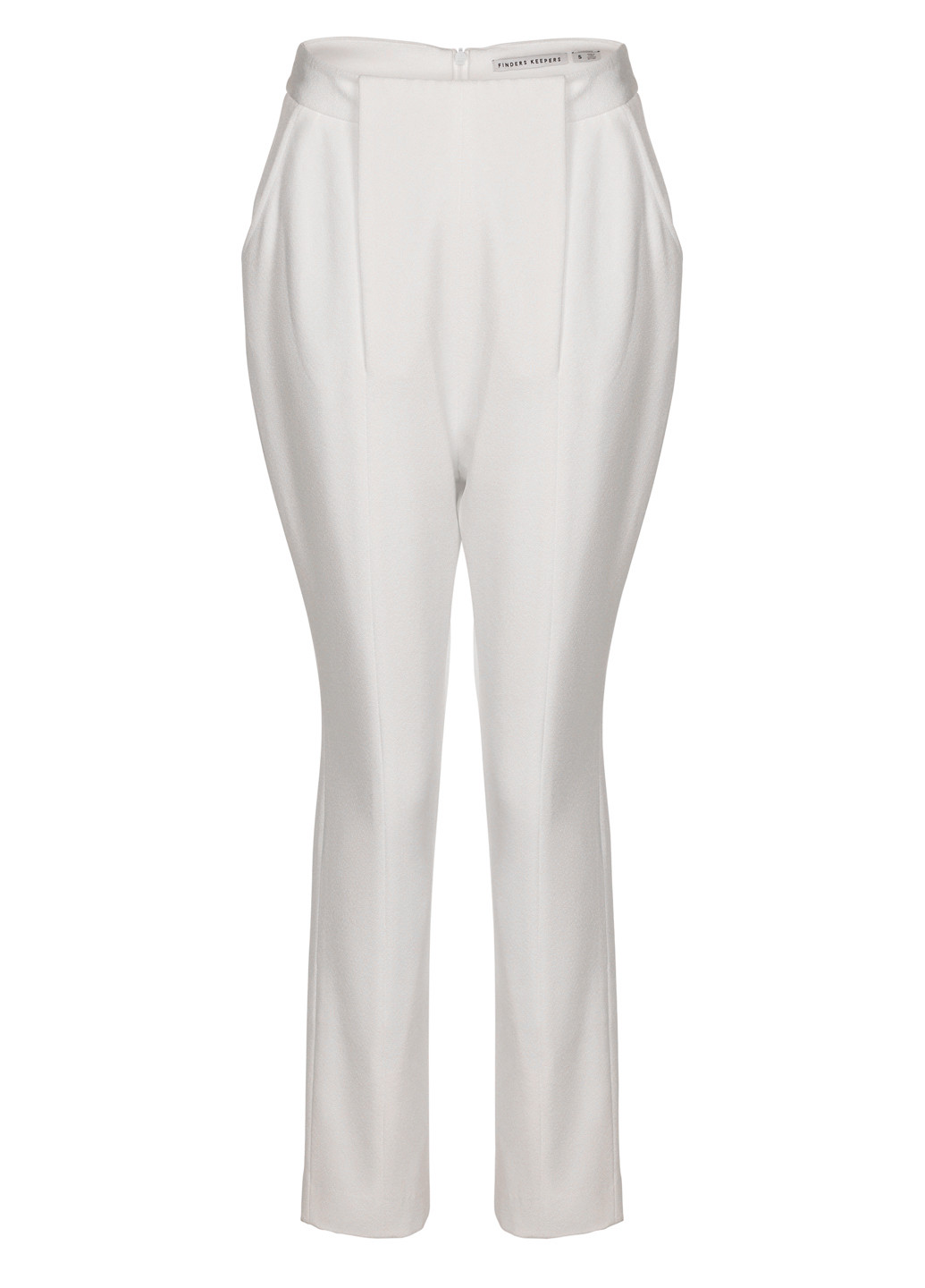Белые кэжуал летние укороченные, каррот, зауженные брюки Finders Keepers
