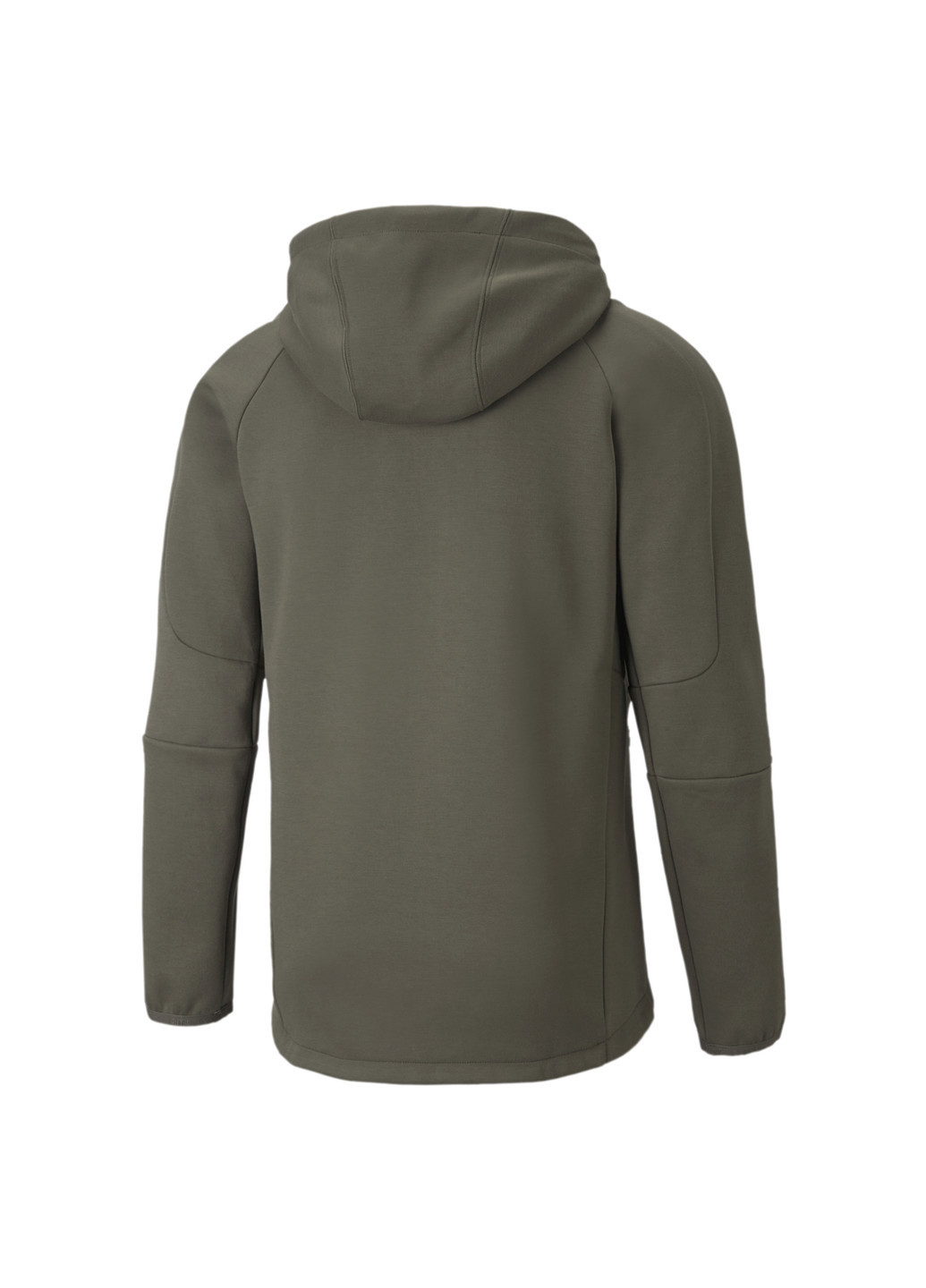 Зелена демісезонна толстовка evostripe full-zip men's hoodie Puma