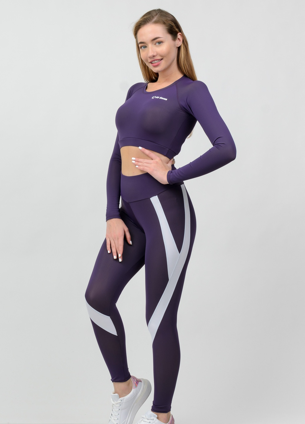 Жіночий спортивний костюм (комплект: рашгард + легінси) для занять спортом GF SPORT (206650264)