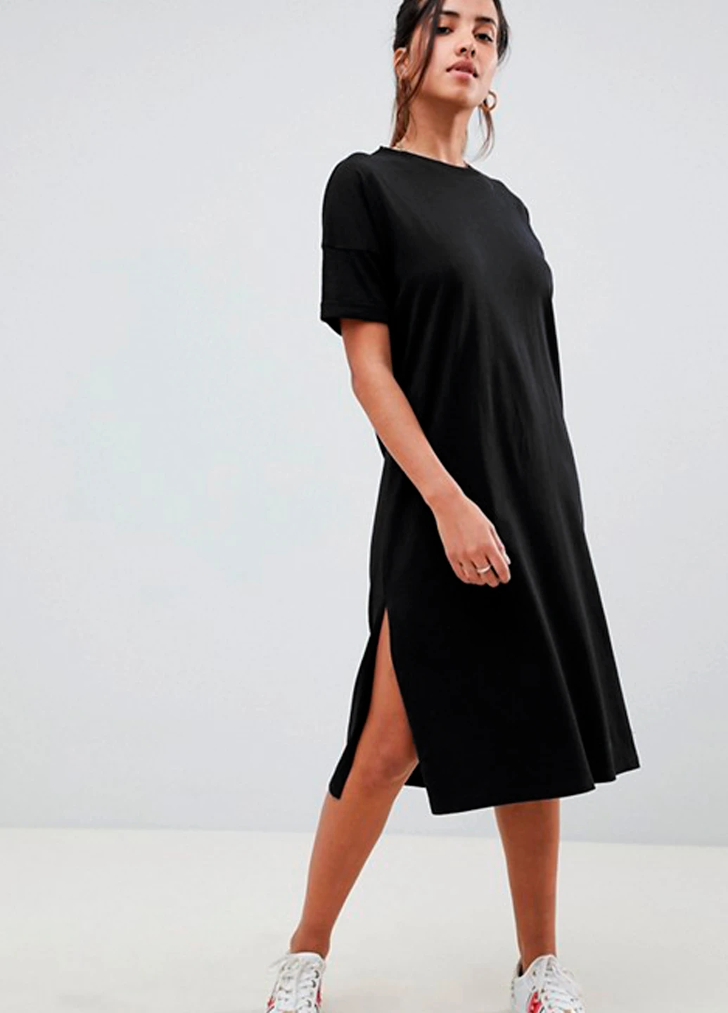 Черное кэжуал платье Asos однотонное