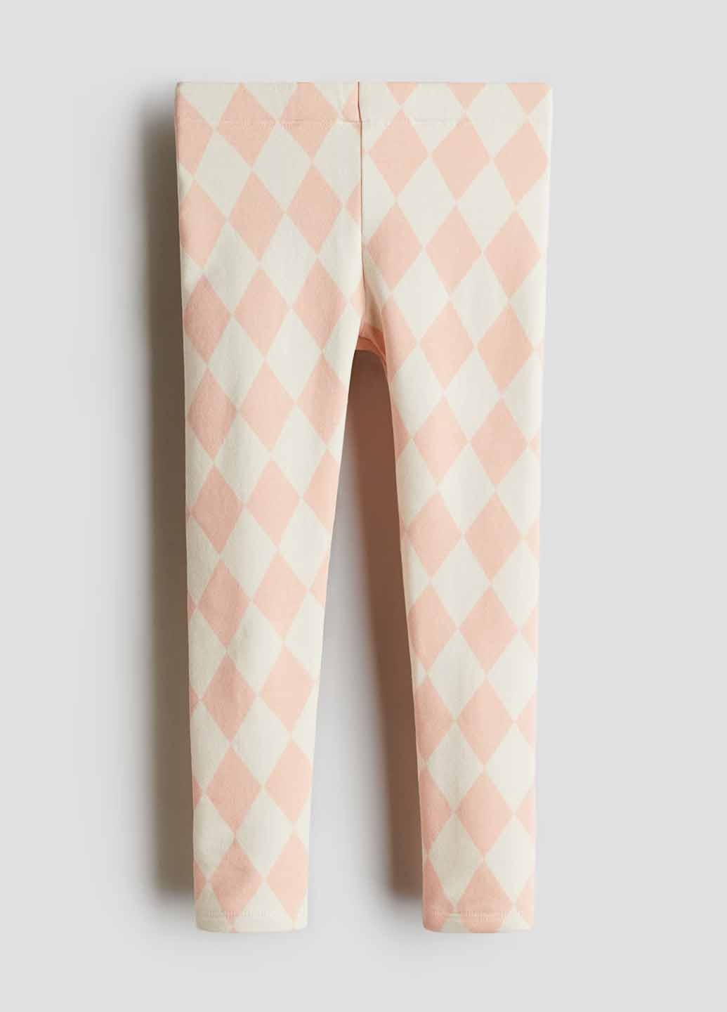 Персиковые демисезонные леггинсы H&M