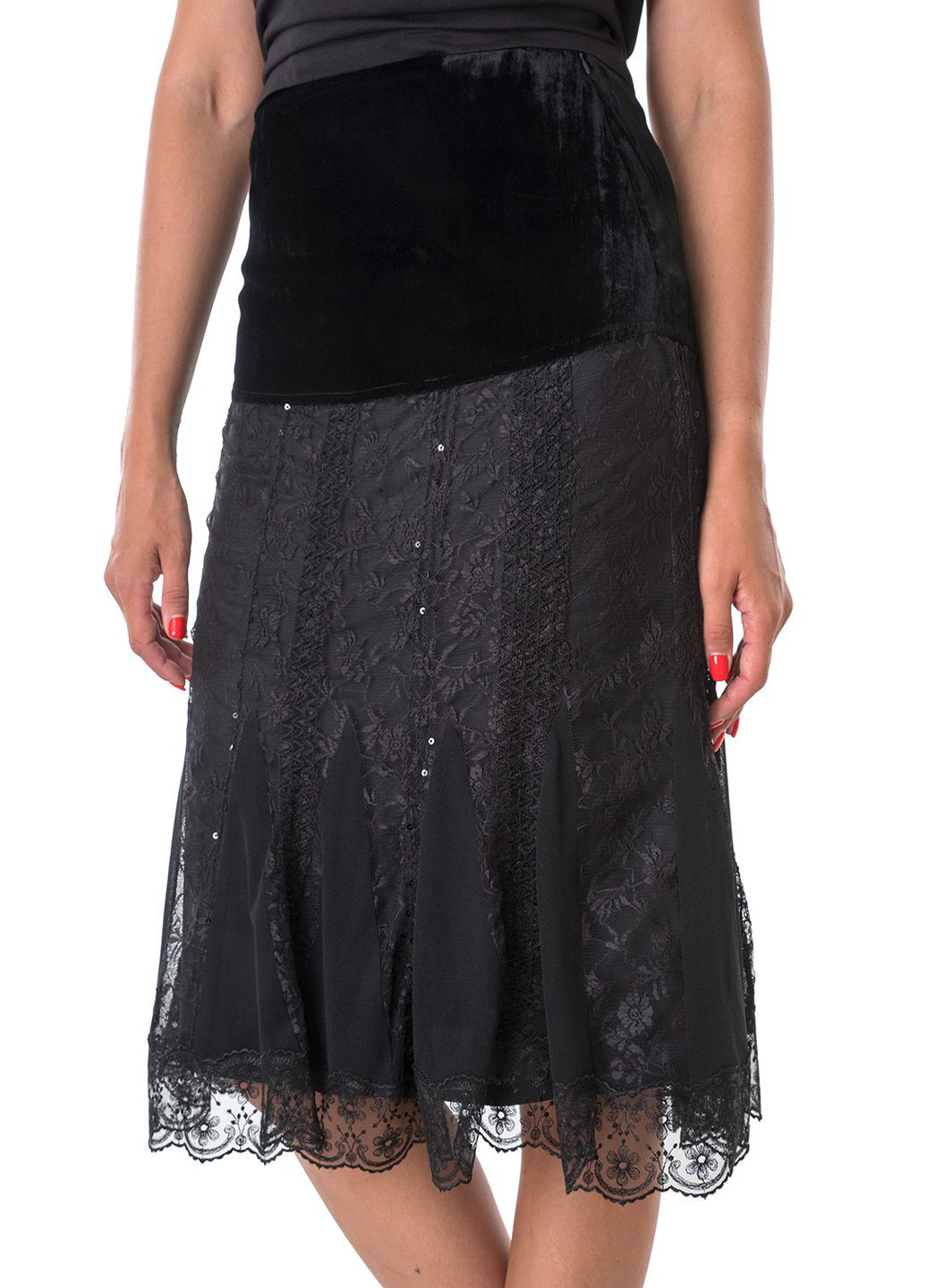 Черная однотонная юбка Tuzzi