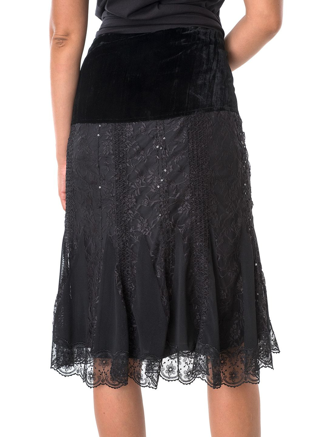 Черная однотонная юбка Tuzzi