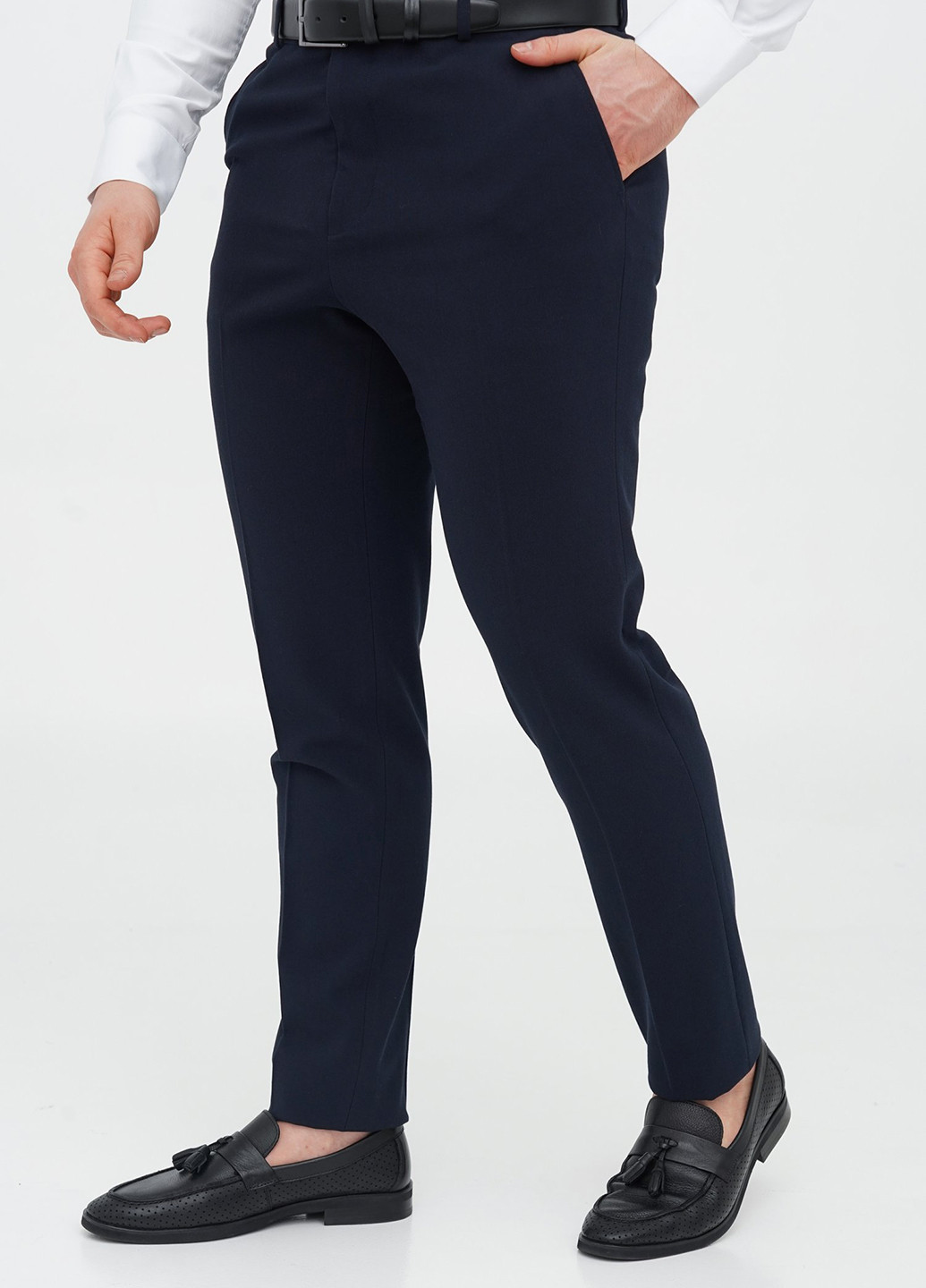 Темно-синій демісезонний костюм (піджак, штани) брючний Trend Collection