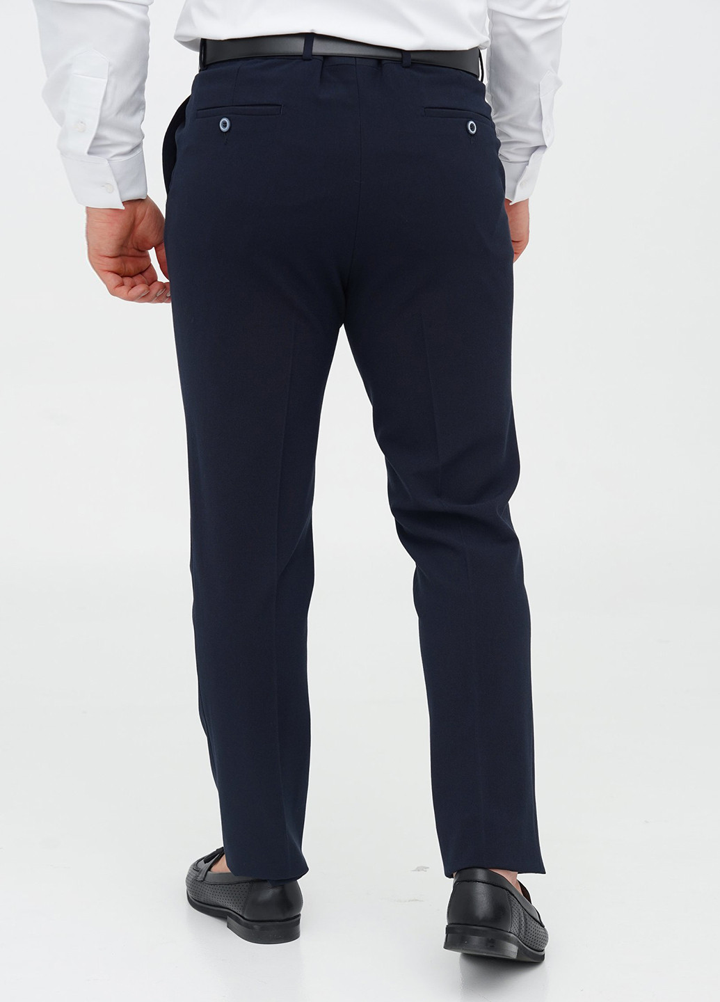 Темно-синій демісезонний костюм (піджак, штани) брючний Trend Collection