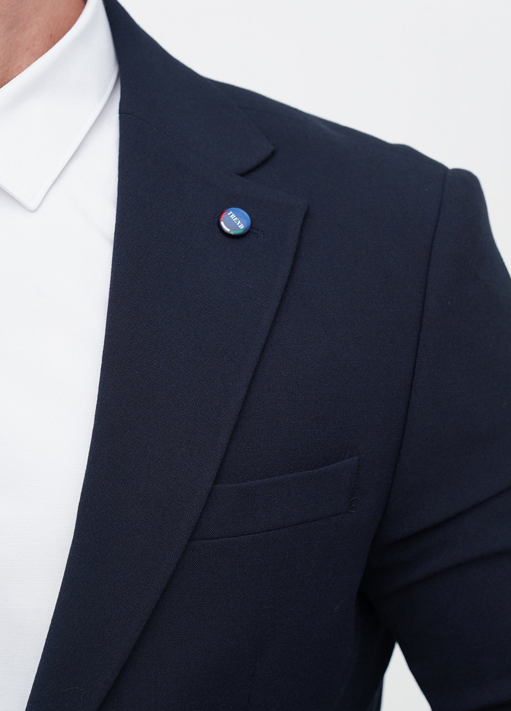 Темно-синій демісезонний костюм (піджак, штани) брючний Trend Collection