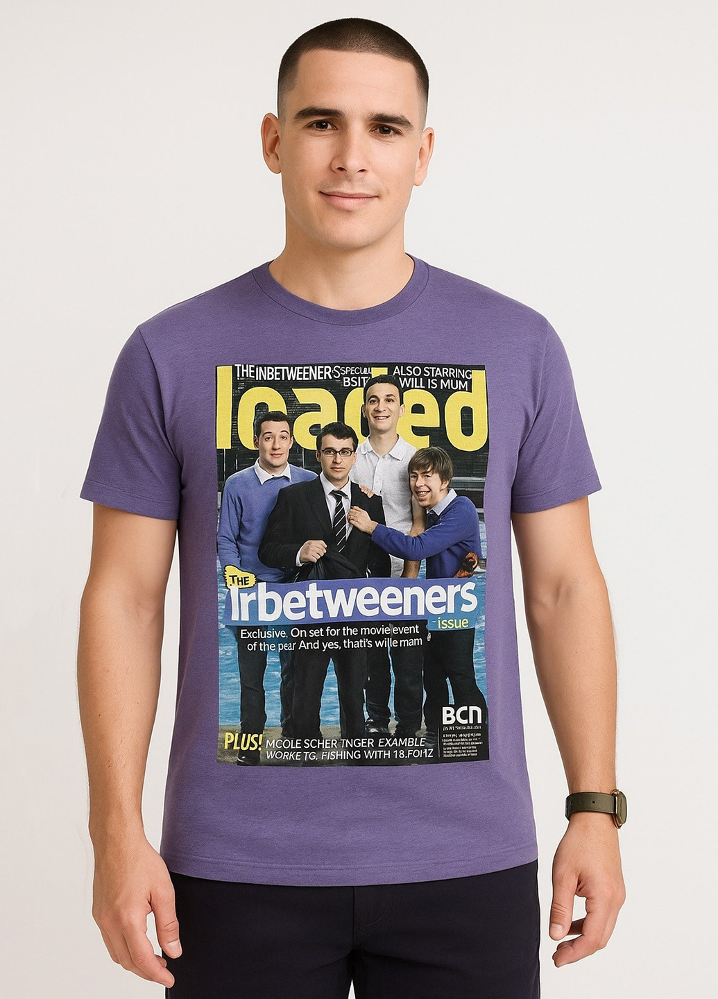 Світло-фіолетова футболка Smile