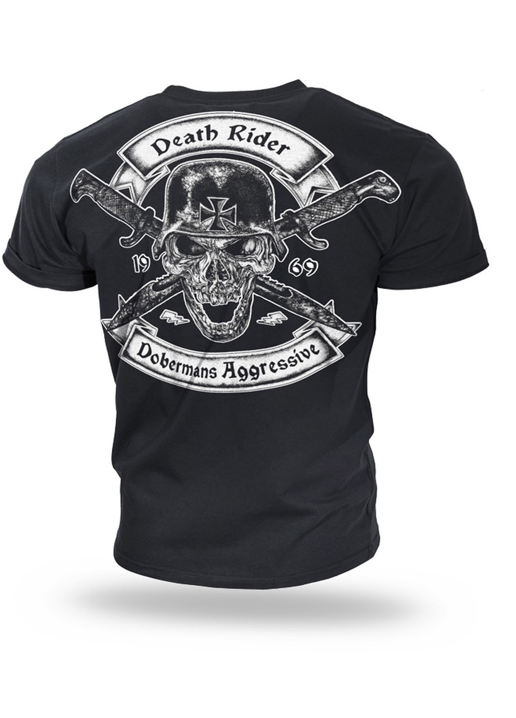 Черная футболка dobermans death rider ts170bk Dobermans Aggressive