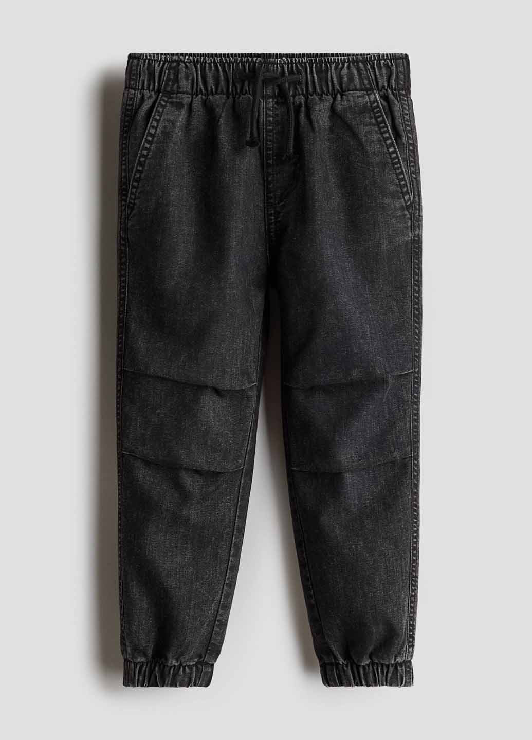 Темно-серые демисезонные джоггеры джинсы H&M