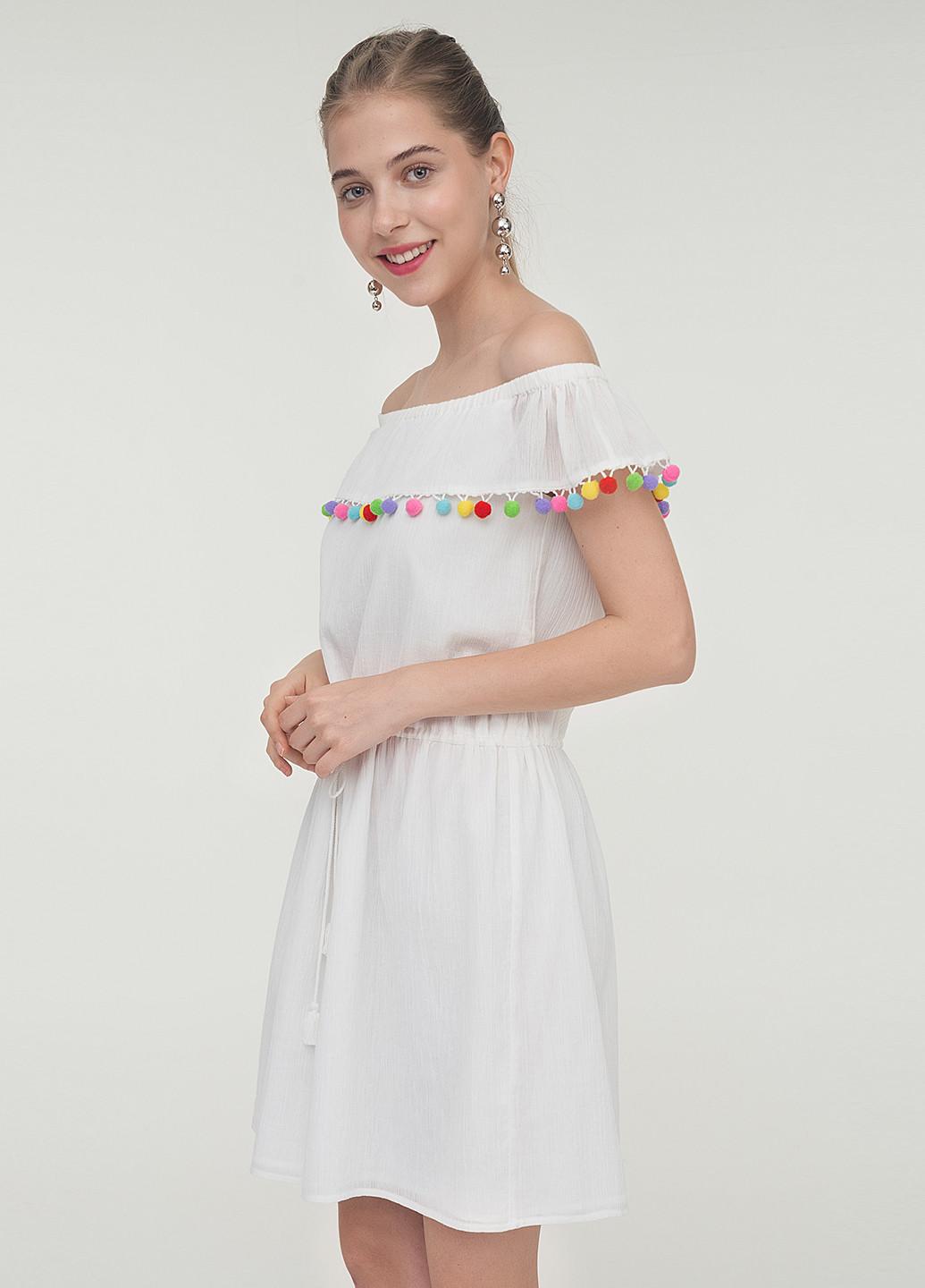 Белое кэжуал платье befree