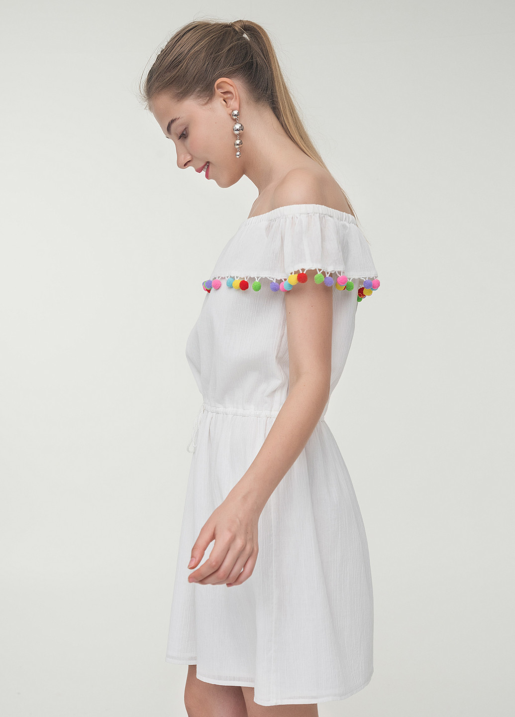 Білий кежуал плаття, сукня befree