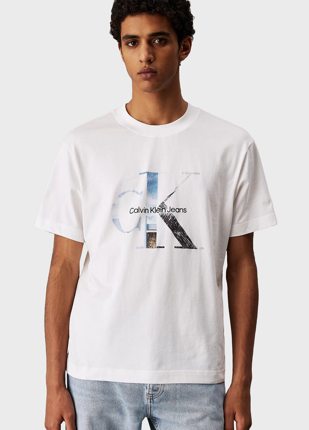 Белая футболка Calvin Klein Jeans
