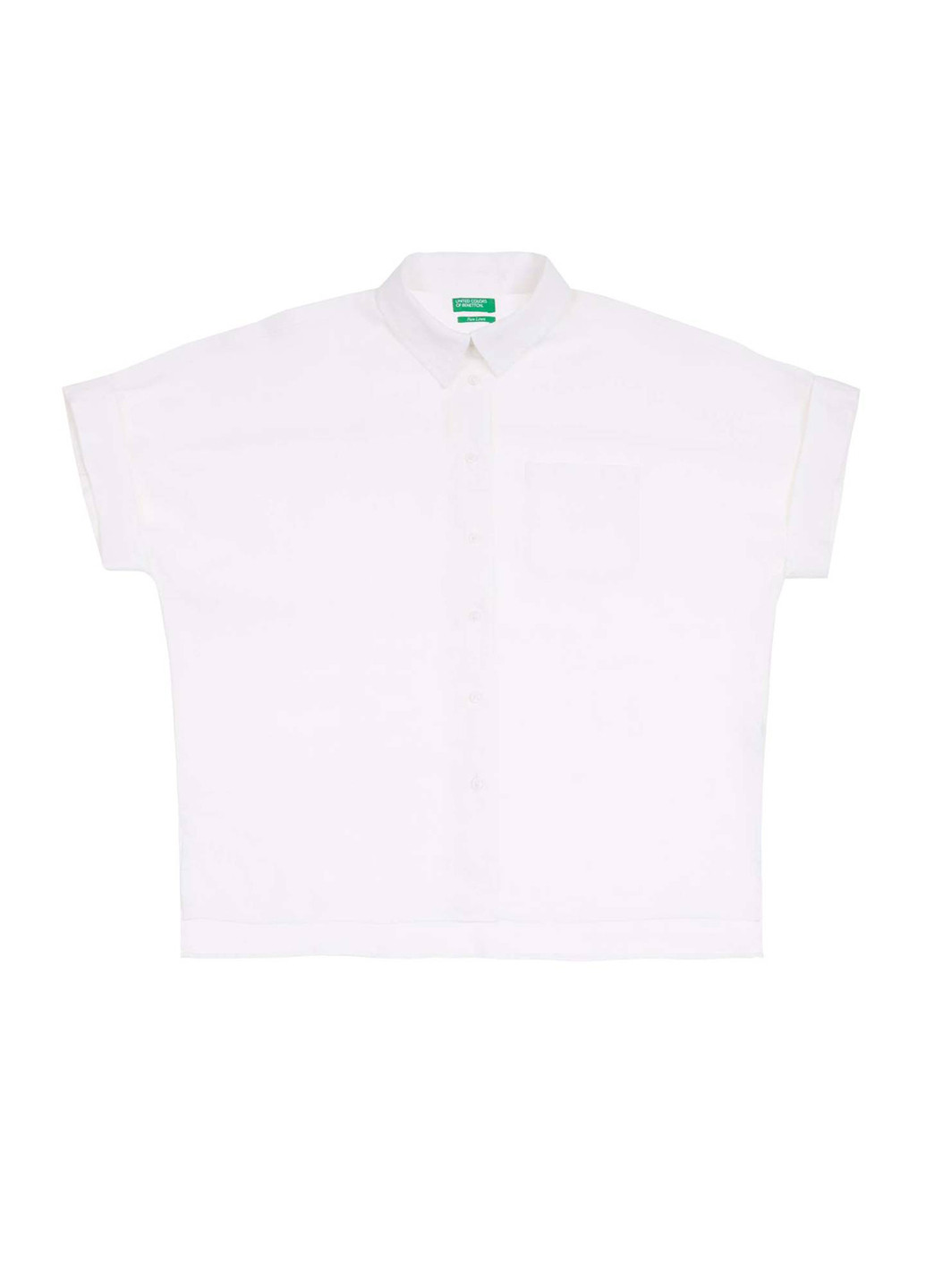 Белая летняя блуза United Colors of Benetton