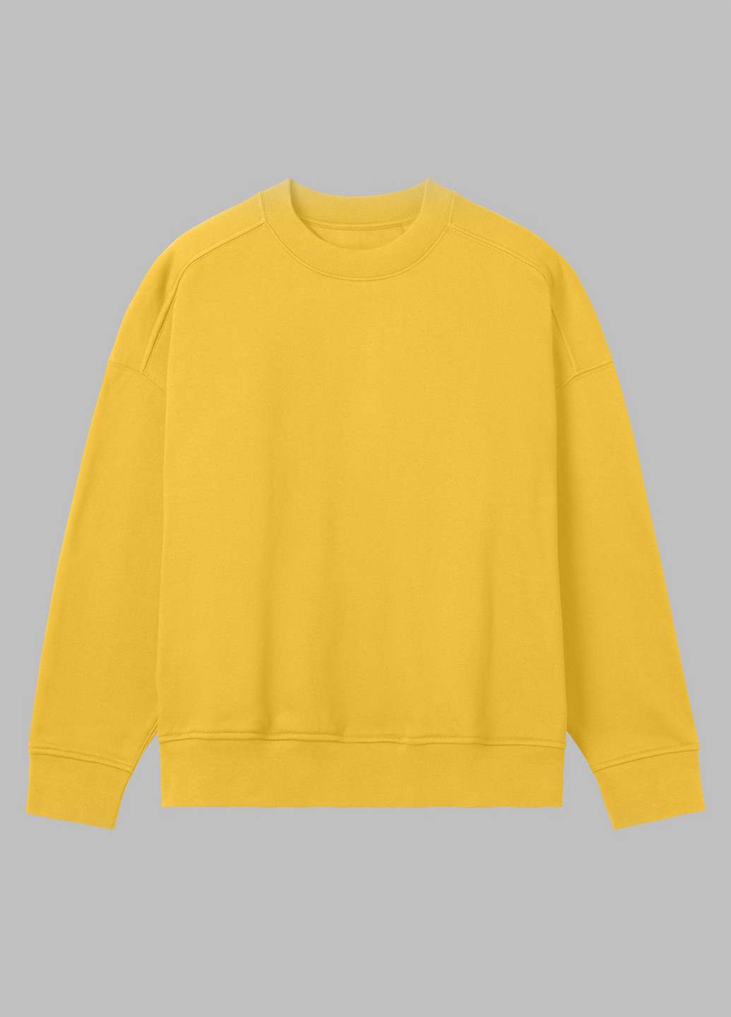 Жовтий світшот H&M однотонний без декору (306380310)