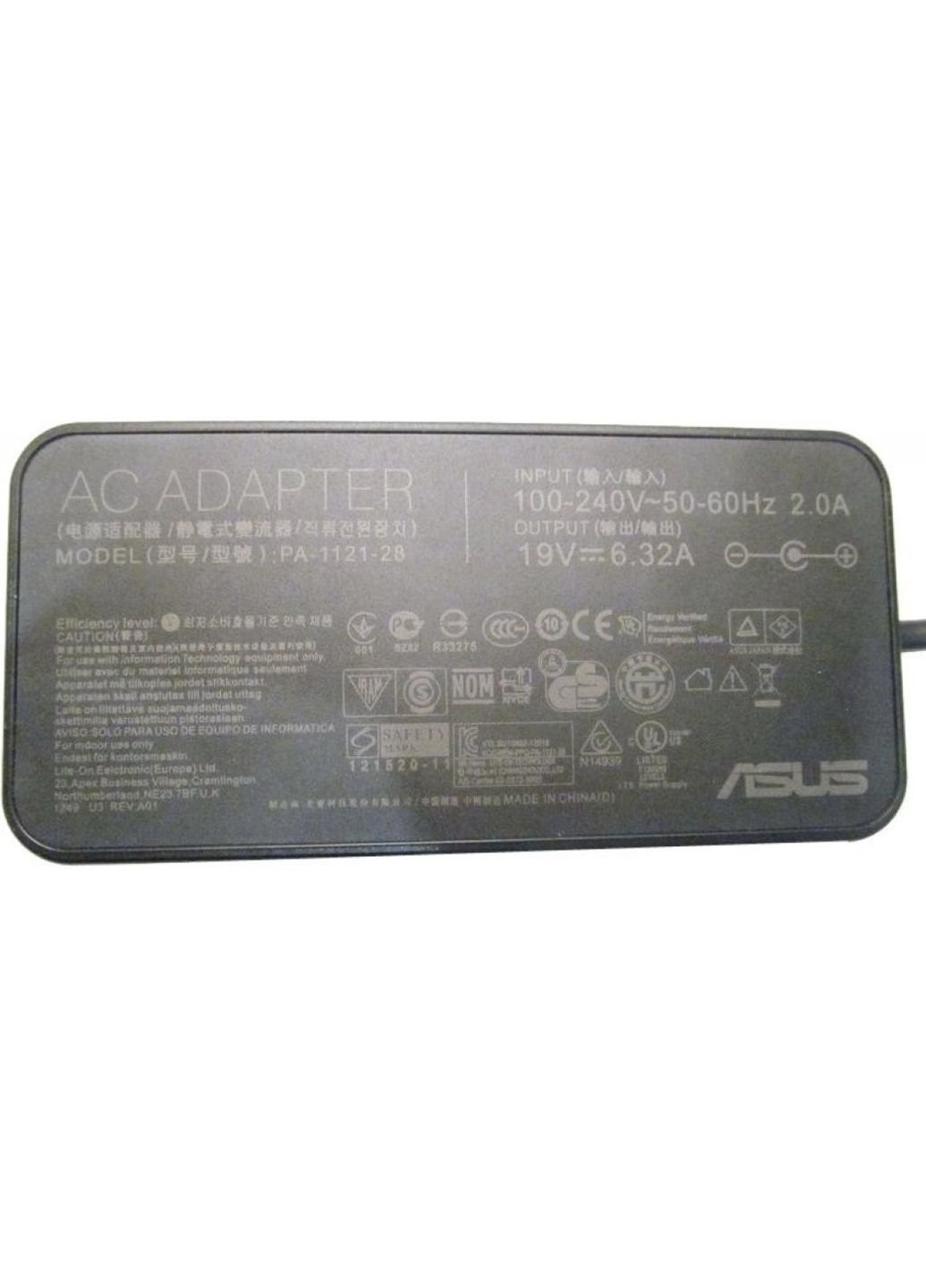 Блок питания к ноутбуку (ADP-120RH) Asus 120w 19v, 6.32a, разъем 5.5/2.5, slim-корпус (250053940)