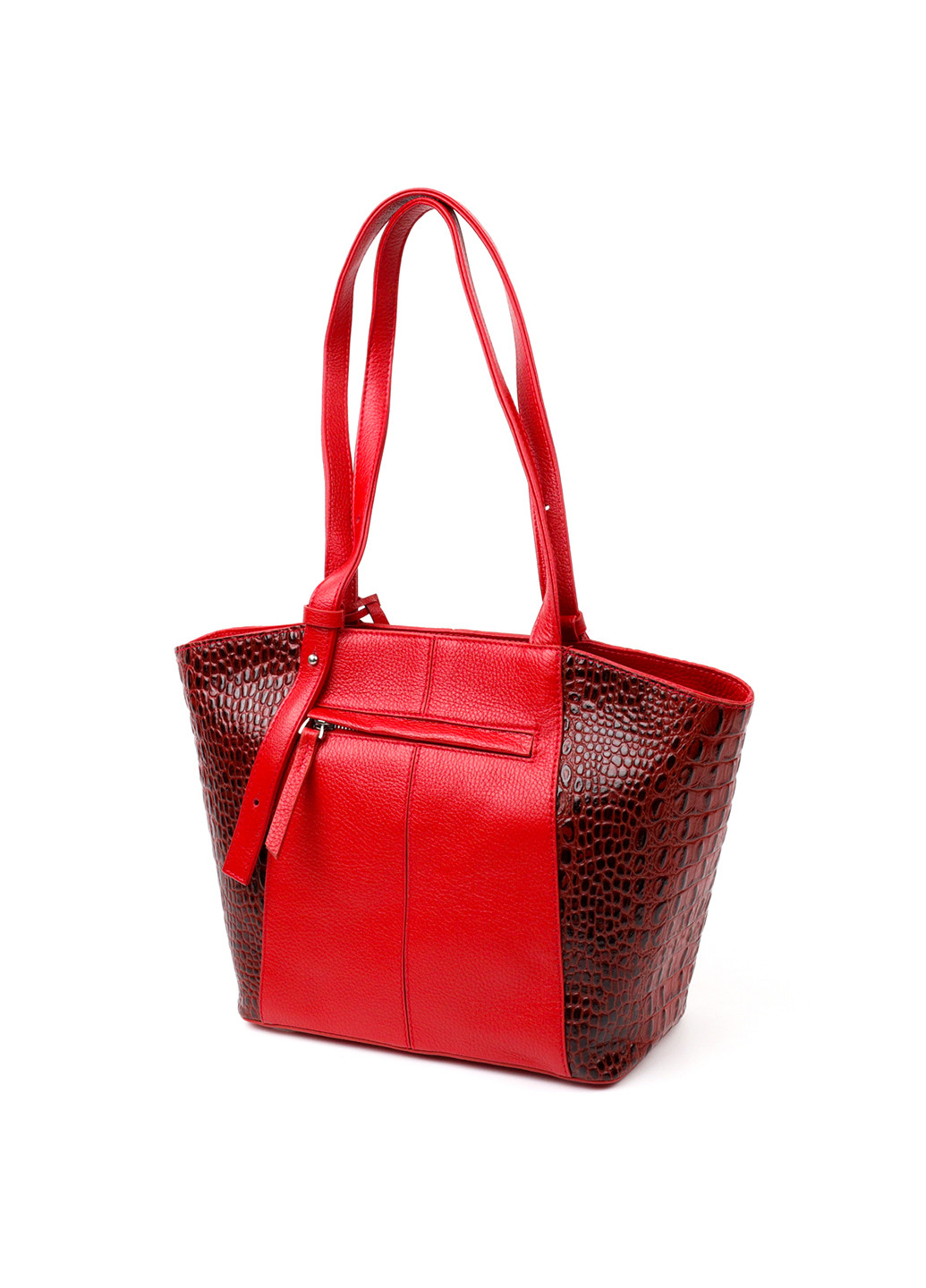 Жіноча шкіряна сумка з ручками 40х25,5х12,5 см Karya (255709208)