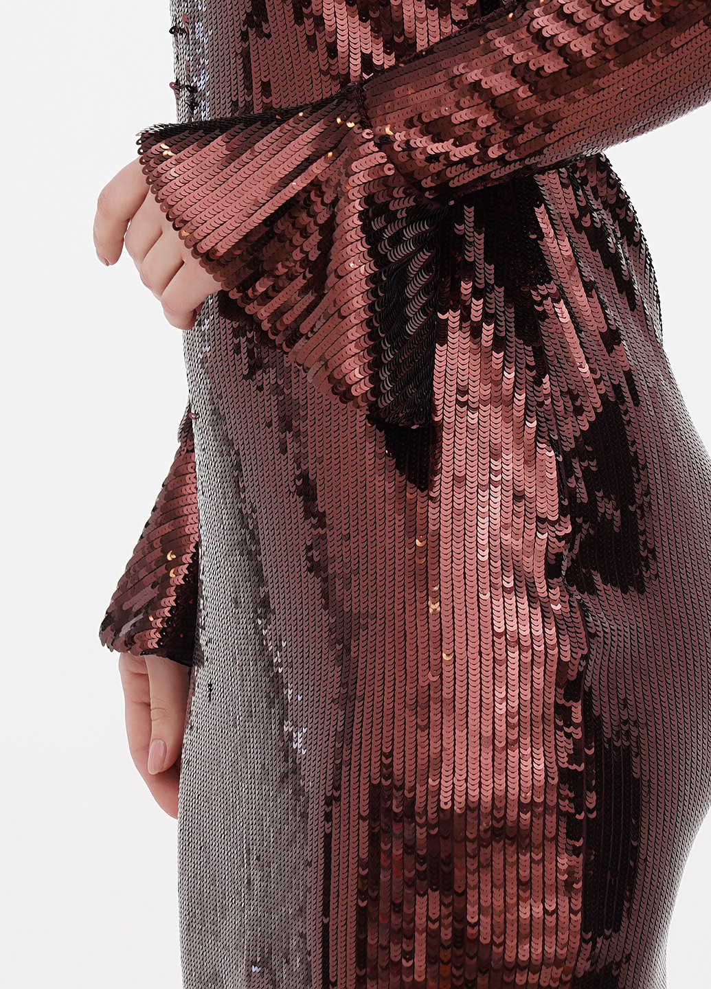 Темно-коричневое коктейльное платье Michael Kors однотонное