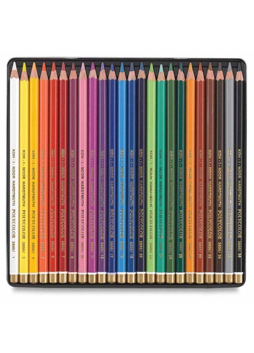 Кольорові олівці Polycolor художні метал. пенал 24 кольорів (3824024002PL) Koh-I-Noor (254066605)