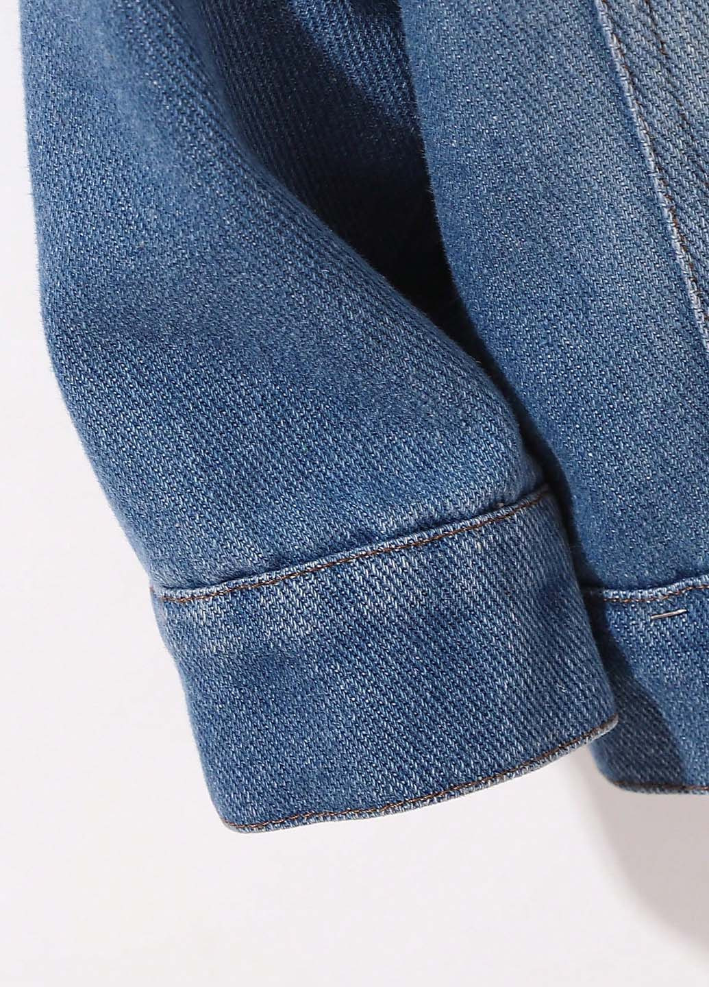 Темно-блакитна демісезонна куртка SHEIN