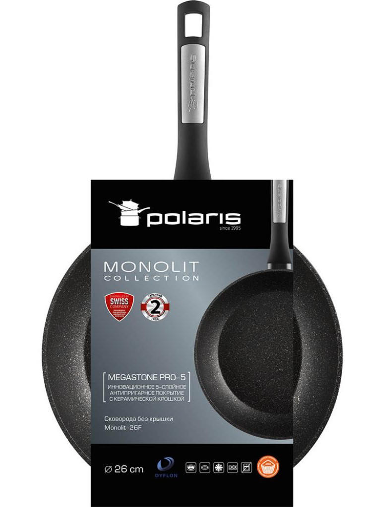 Сковорода Monolit 26 см (Monolit-26F) Polaris (254072745)