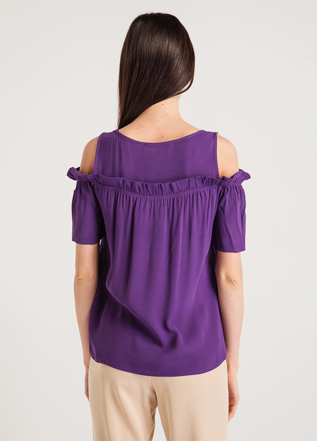 Темно-фіолетова літня блуза BGN