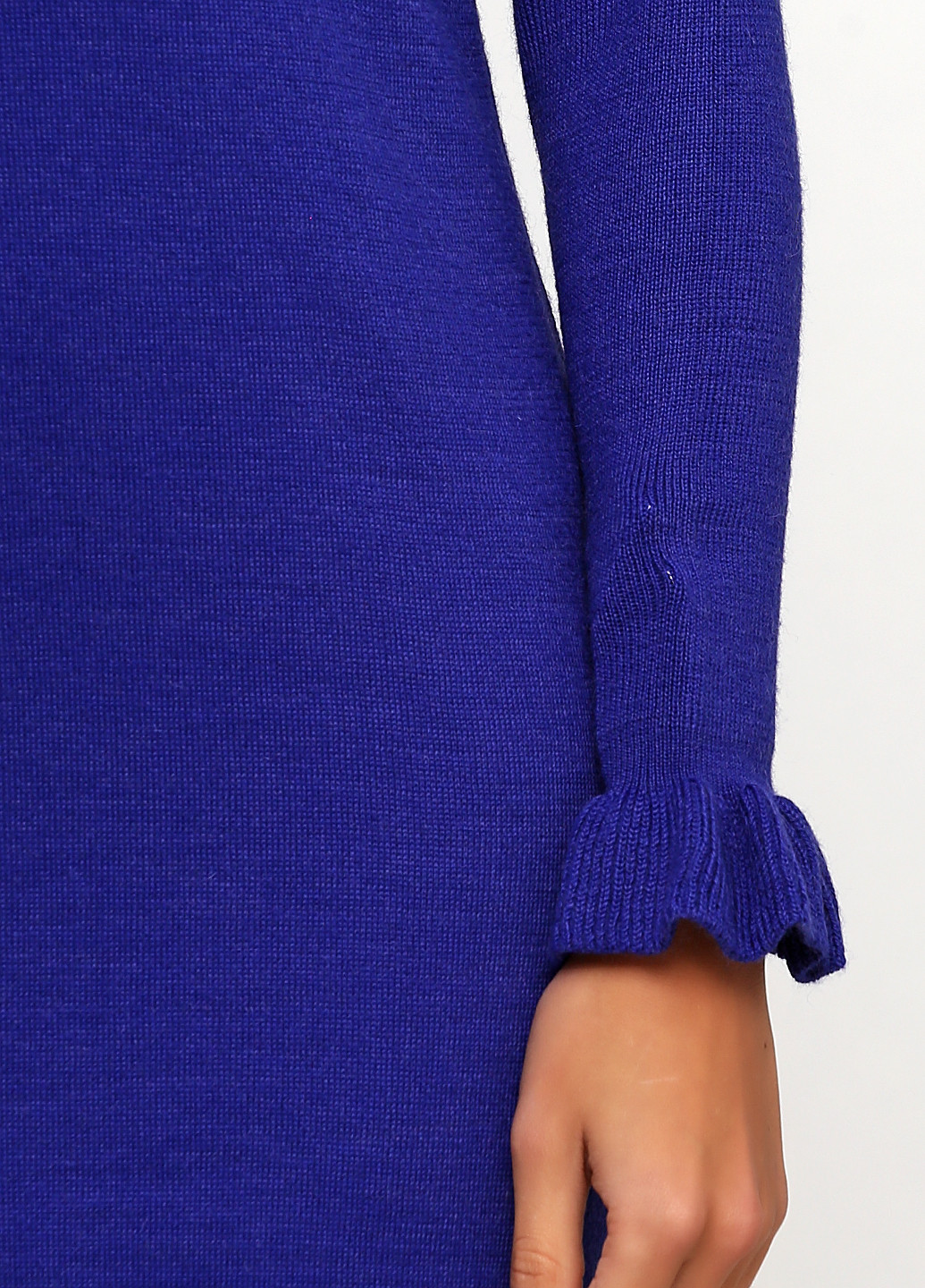 Синее кэжуал платье платье-свитер By Very однотонное